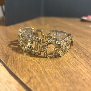 Gold Link Statement Bracelet - Women Jewelry